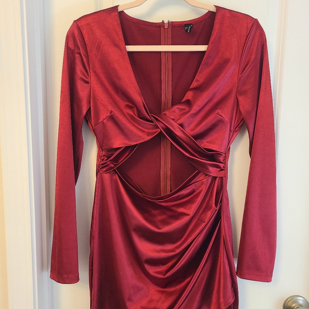 Windsor Red Dress w Cut Outs
